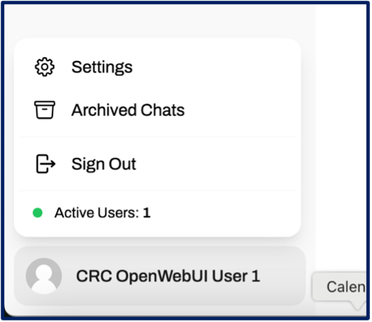 CRC Open WebUI User